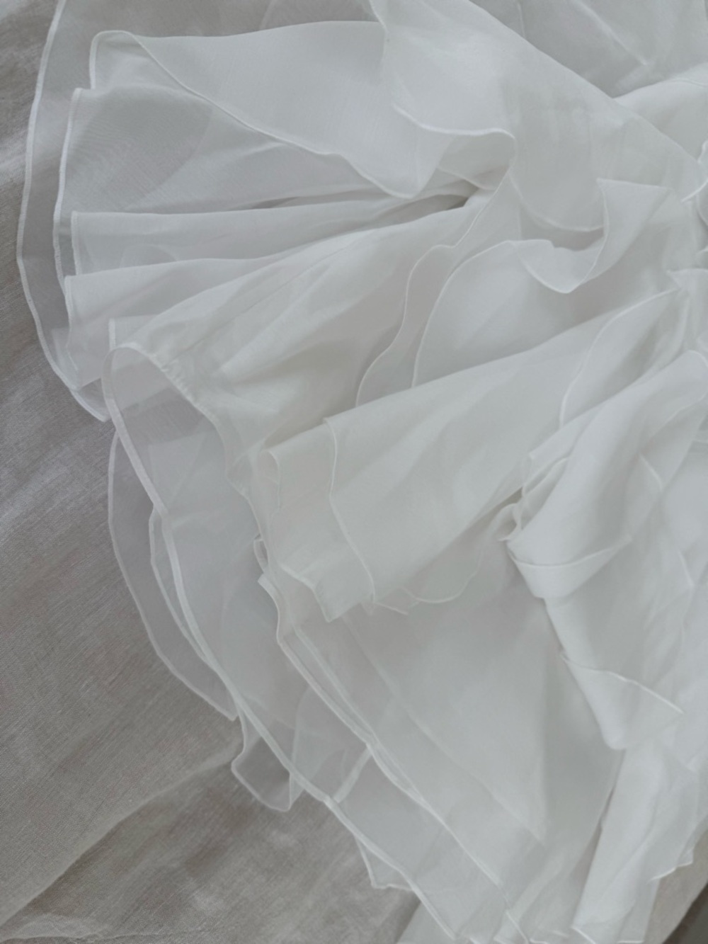 Aje White Ruffled One-Shoulder Mini Dress - Picture 14 of 16